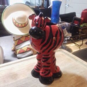 Zebra vase